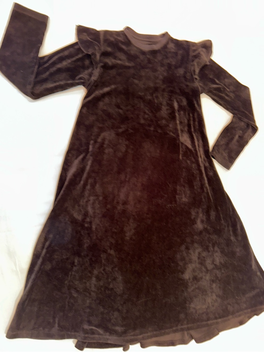 Nununu girls black Velvet dress